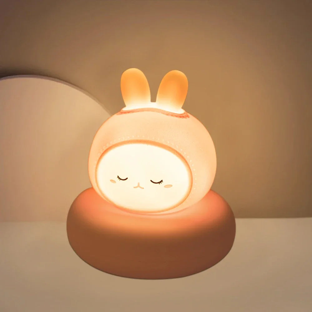 Lámpara de Mesa LED Infantil – Animalito Tierno, Dimmable 3 Niveles