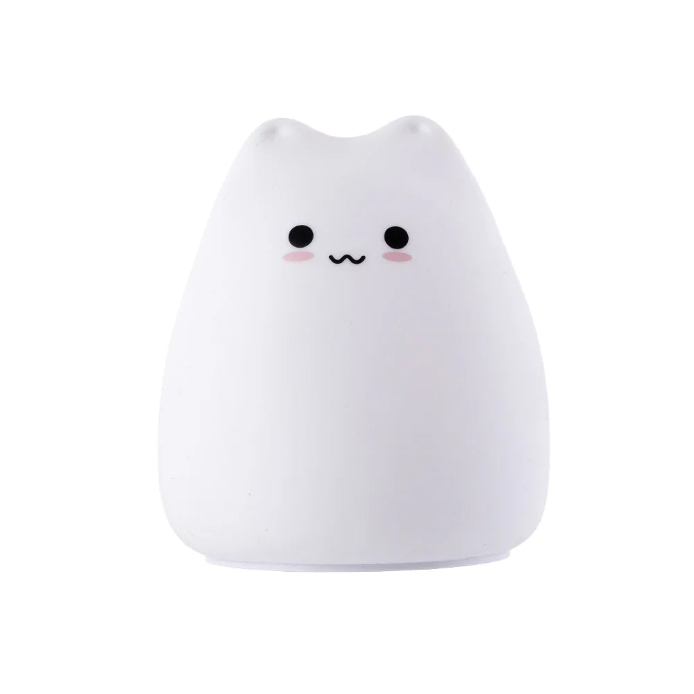 Lampara Nocturna De Mesa LED Infantil Quitamiedos Y Recargable "Cat"