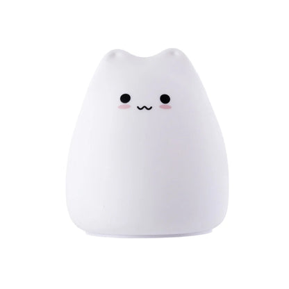 Lampara Nocturna De Mesa LED Infantil Quitamiedos Y Recargable "Cat"