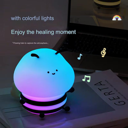 Luz de Noche Infantil Abeja – Portátil, Suave y Segura para Dormitorio