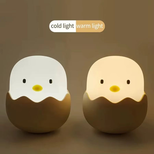 Mini Lámpara LED Pollito – Portátil y Decorativa para Dormitorio Infantil
