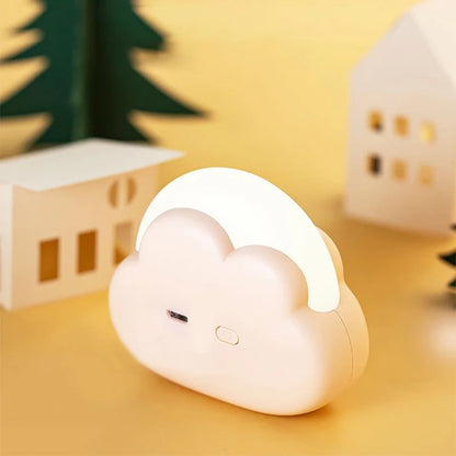 Lámpara Nocturna LED Nube – Mini, Inalámbrica y Recargable USB