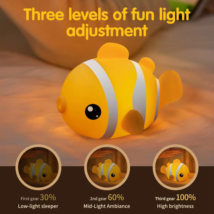 Lámpara Nocturna LED Animalito – Recargable USB, Portátil