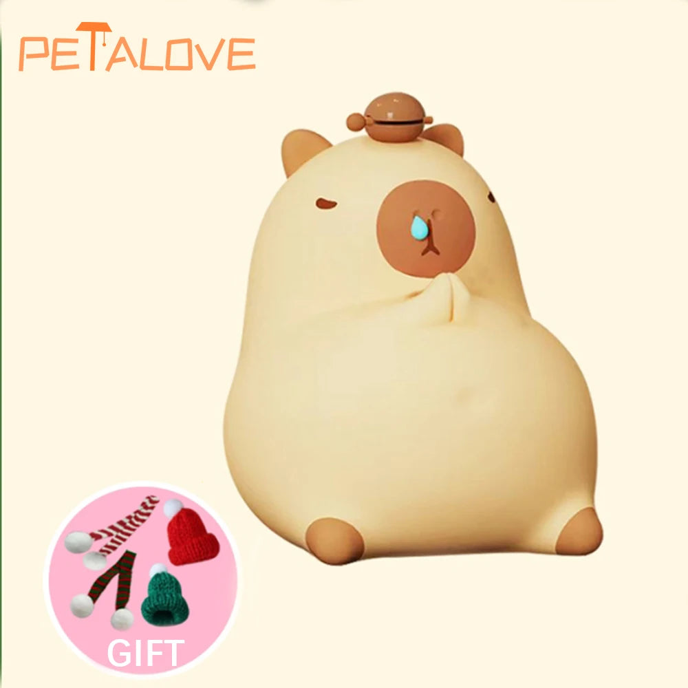 Mini Lámpara LED Capybara – Decorativa, Ajustable y Regalo para Niños