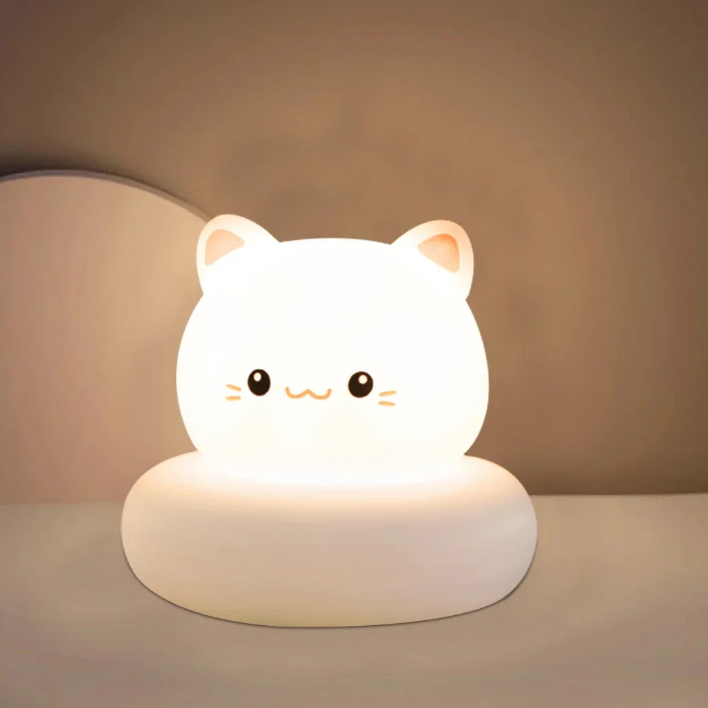Lámpara de Mesa LED Infantil – Animalito Tierno, Dimmable 3 Niveles