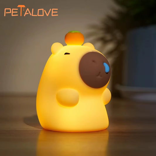 Mini Lámpara LED Capybara – Decorativa, Ajustable y Regalo para Niños