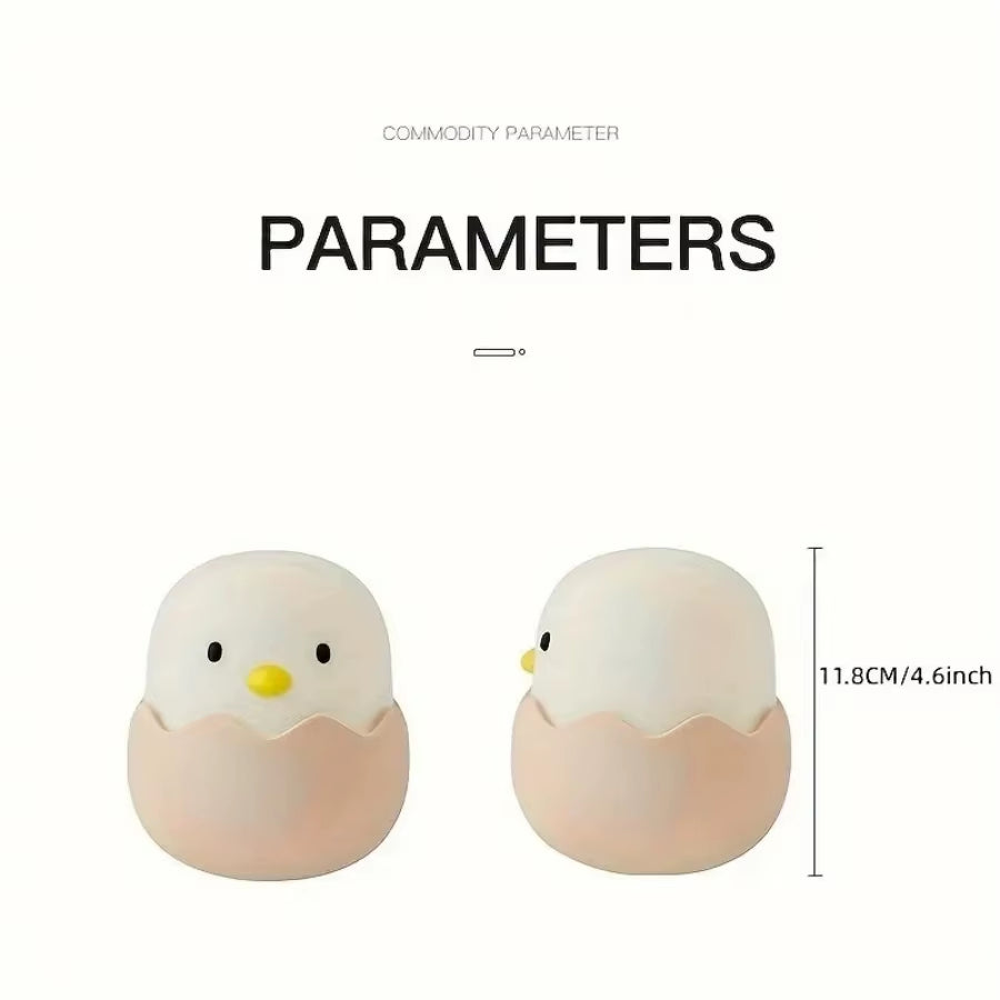 Mini Lámpara LED Pollito – Portátil y Decorativa para Dormitorio Infantil