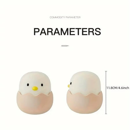 Mini Lámpara LED Pollito – Portátil y Decorativa para Dormitorio Infantil