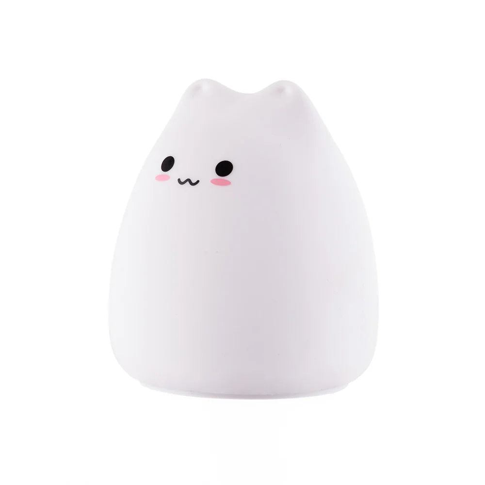 Lampara Nocturna De Mesa LED Infantil Quitamiedos Y Recargable "Cat"