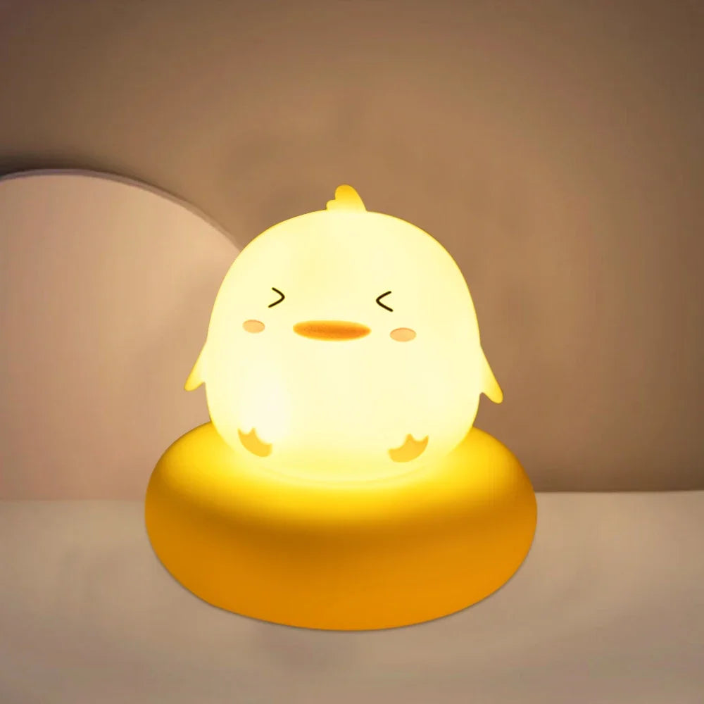 Lámpara de Mesa LED Infantil – Animalito Tierno, Dimmable 3 Niveles