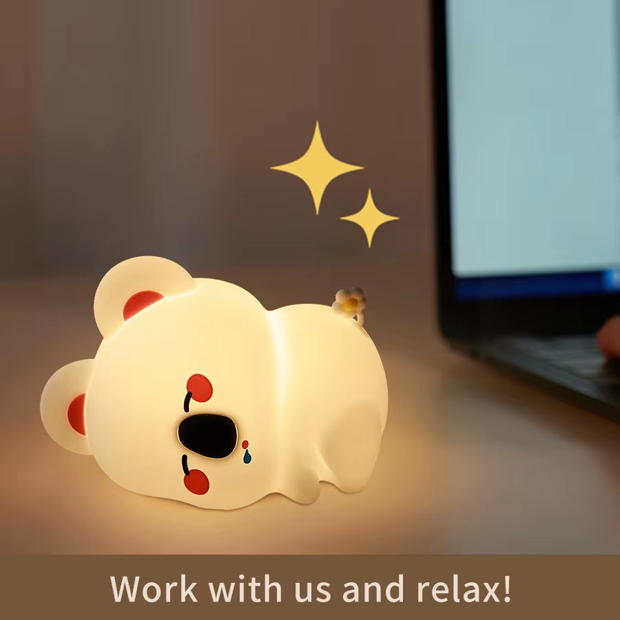 Lámpara Nocturna LED Animalito – Recargable USB, Portátil