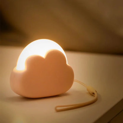 Lámpara Nocturna LED Nube – Mini, Inalámbrica y Recargable USB