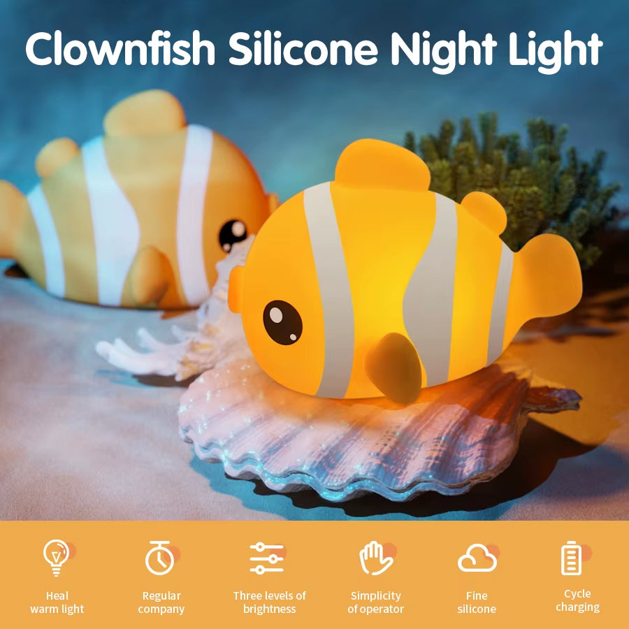Lámpara Nocturna LED Animalito – Recargable USB, Portátil