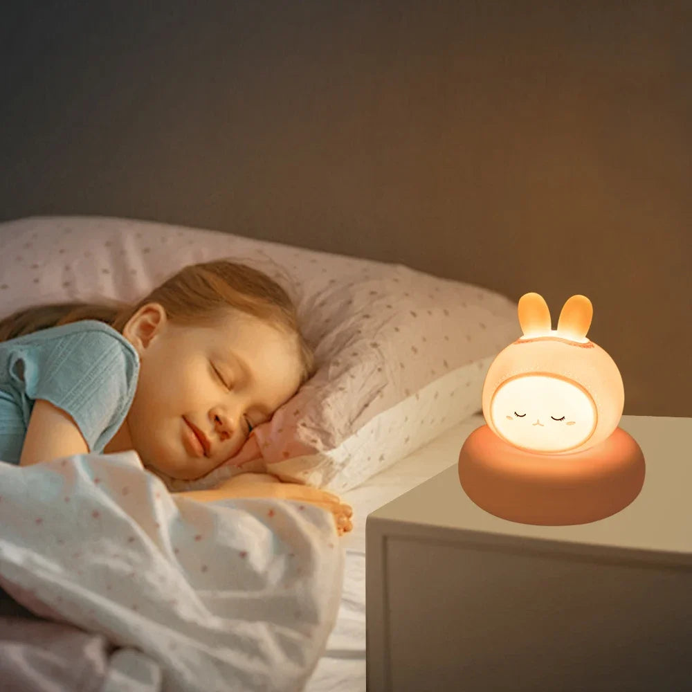 Lámpara de Mesa LED Infantil – Animalito Tierno, Dimmable 3 Niveles
