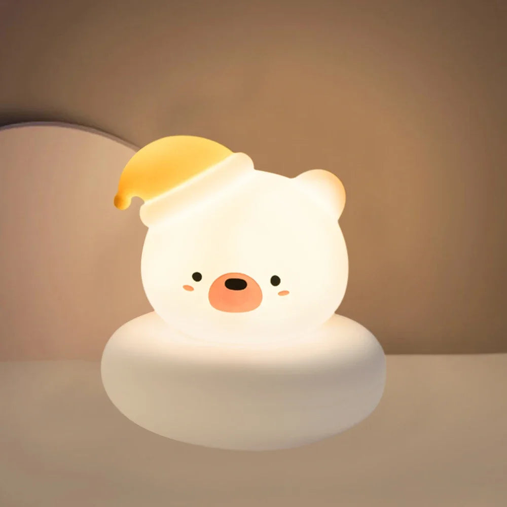 Lámpara de Mesa LED Infantil – Animalito Tierno, Dimmable 3 Niveles