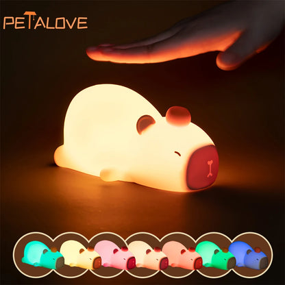 Mini Lámpara LED Capybara – Decorativa, Ajustable y Regalo para Niños