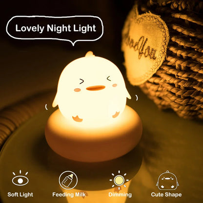 Lámpara de Mesa LED Infantil – Animalito Tierno, Dimmable 3 Niveles