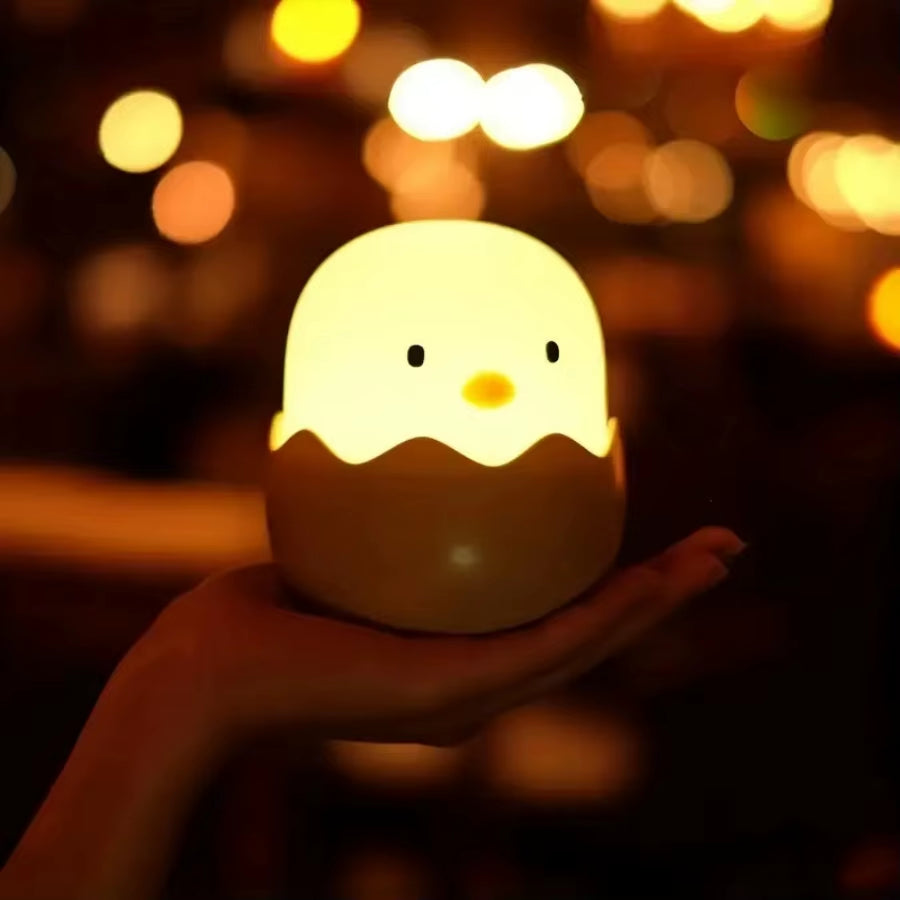 Mini Lámpara LED Pollito – Portátil y Decorativa para Dormitorio Infantil