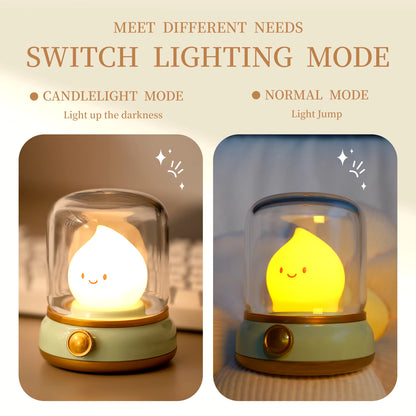 Lámpara Nocturna LED de Mesa – Portátil, Recargable USB, Decorativa