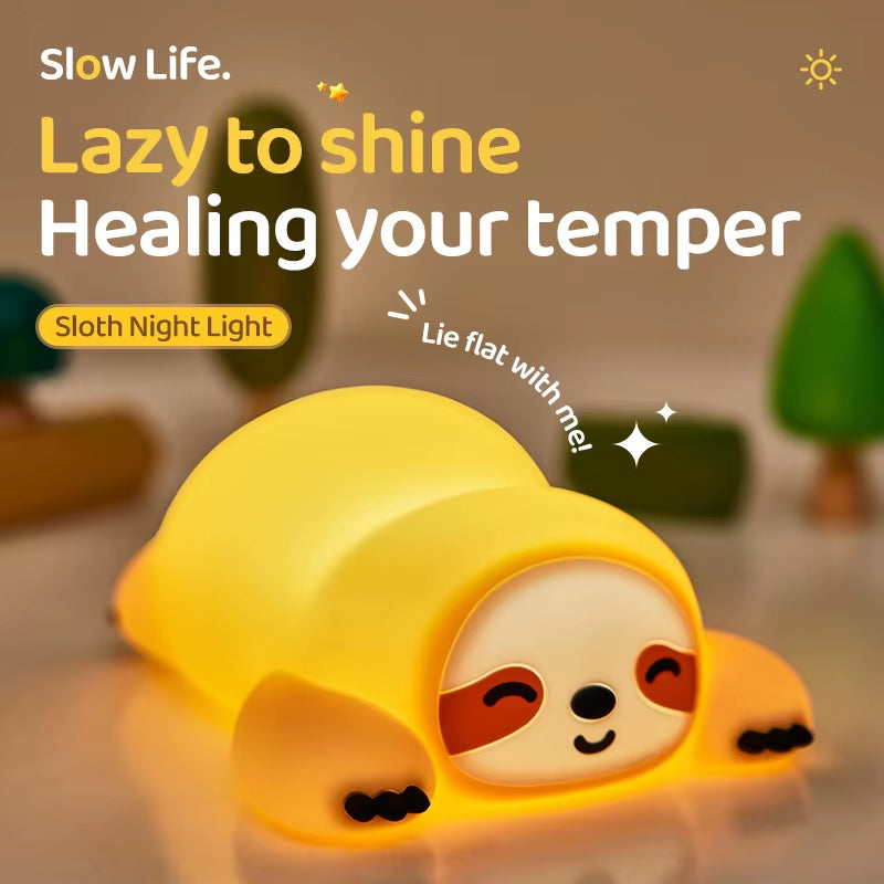 Lámpara Nocturna LED Animalito – Recargable USB, Portátil