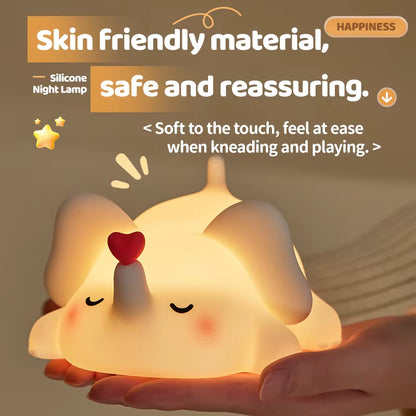 Lámpara Nocturna LED Animalito – Recargable USB, Portátil