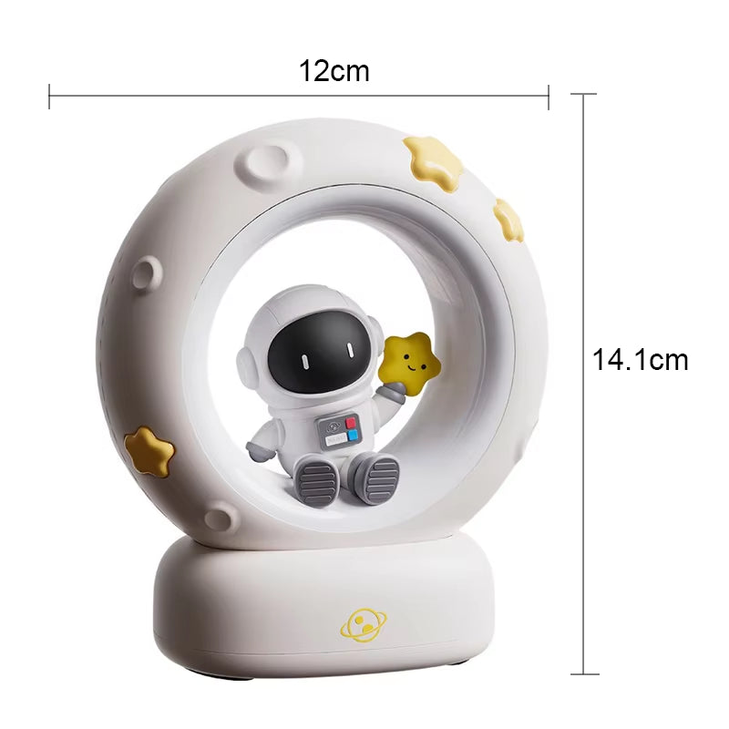 Luz de Noche Infantil de Panda y Astronauta – Portátil y Suave para Dormitorio