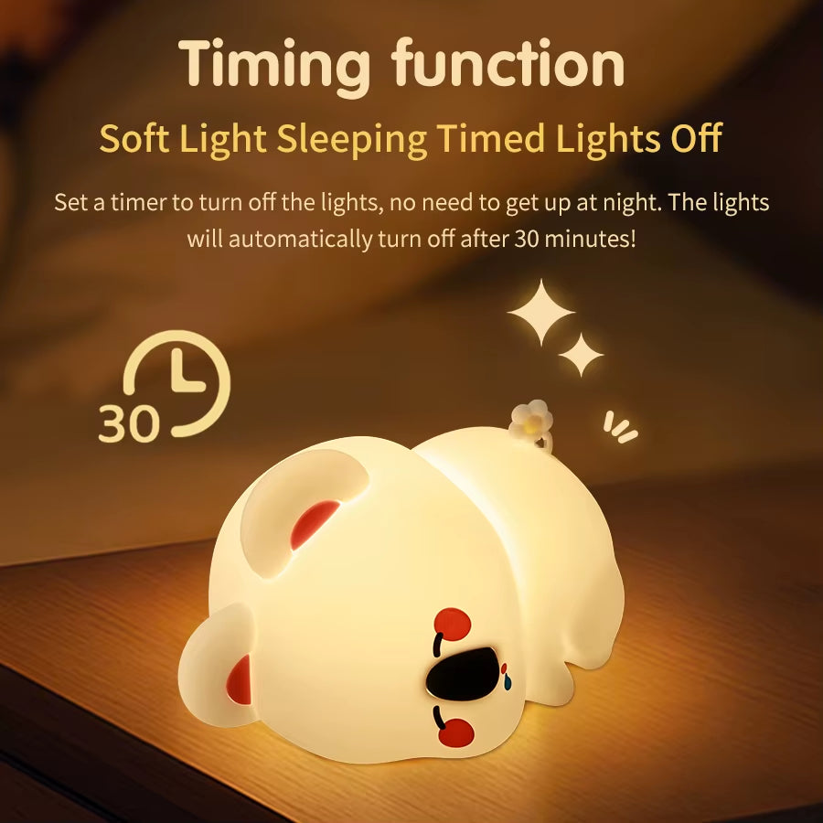 Lámpara Nocturna LED Animalito – Recargable USB, Portátil