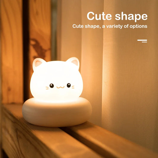 Lámpara de Mesa LED Infantil – Animalito Tierno, Dimmable 3 Niveles