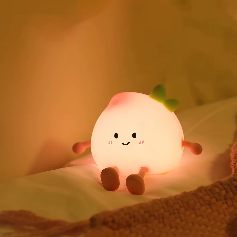 Mini Lámpara LED Durazno – Decorativa, Recargable y Regalo para Niños